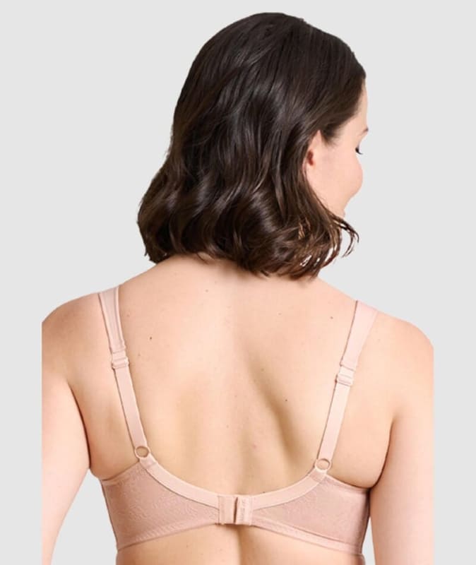 Sans Complexe Perfect Shape Wide Strap Underwired Minimiser Bra - Nude Bras