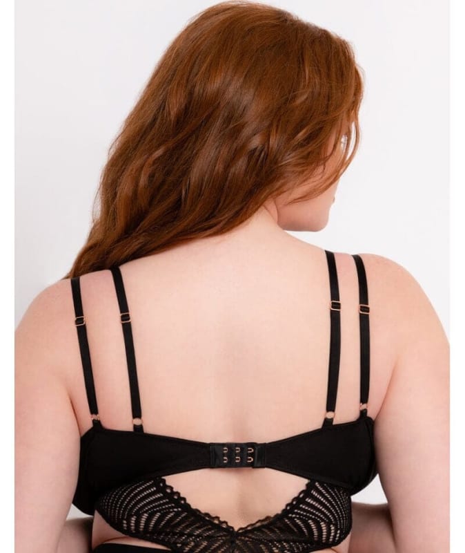 Scantilly After Hours Stretch Lace Teddy - Black Bodysuits & Basques