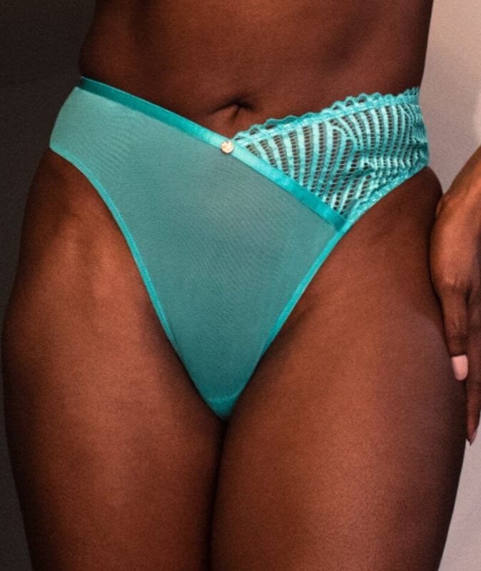 Scantilly Authority Thong - Blue Lagoon Knickers