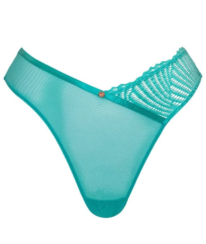 Scantilly Authority Thong - Blue Lagoon Knickers 