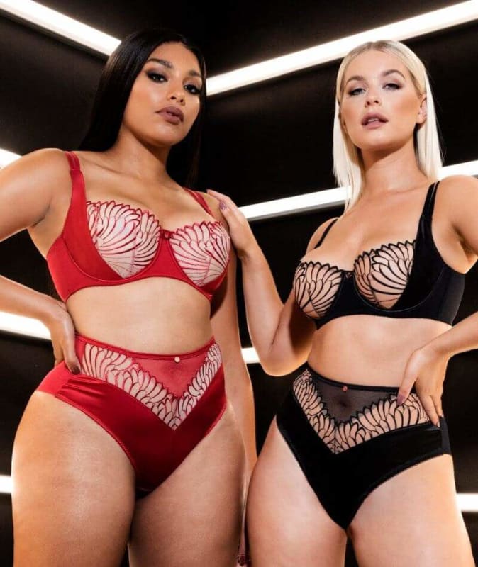 Scantilly Fallen Angel Balcony Bra - Garnet Red Bras