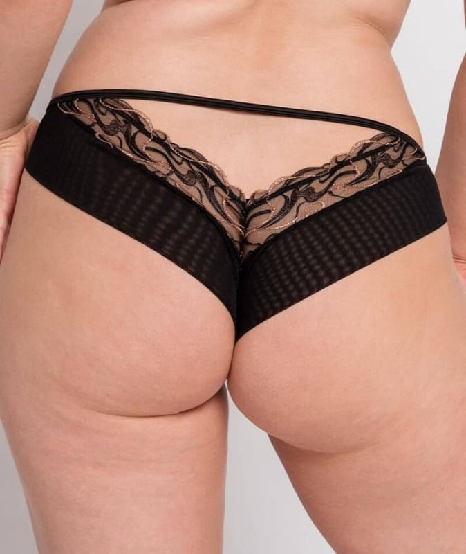 Scantilly Fascinate Brazilian Brief - Black Knickers
