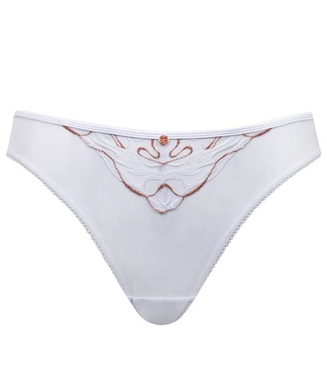 Scantilly Fascinate Brazilian Brief - White Knickers