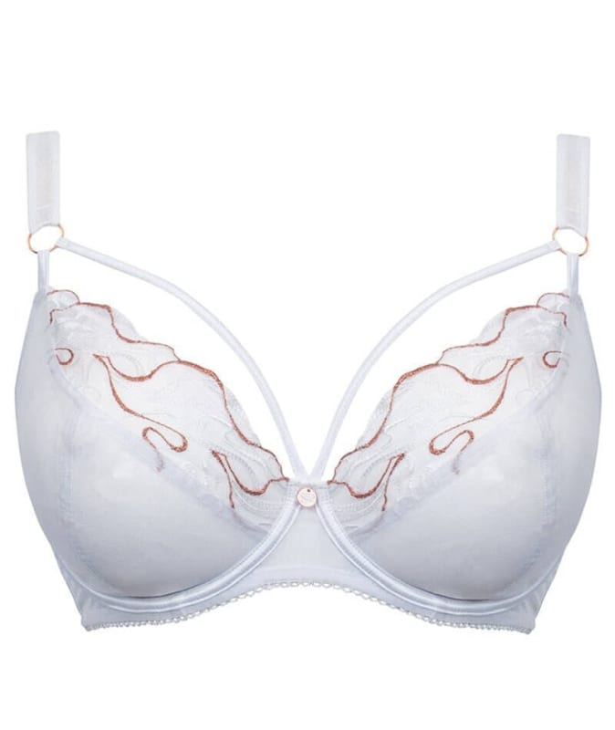 Scantilly Fascinate Plunge Bra - White Bras