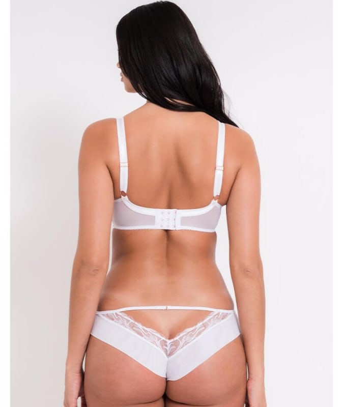 Scantilly Fascinate Brazilian Brief - White Knickers 