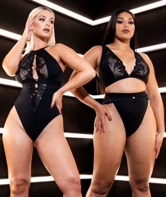 Scantilly Indulgence High Waist Brief - Black/Latte Knickers 