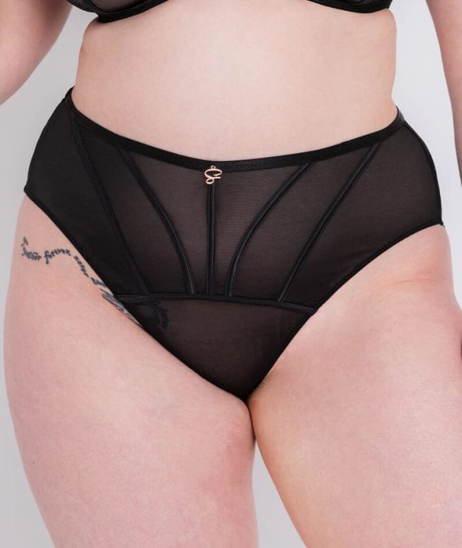 Scantilly Senses High Waist Brief - Black Knickers