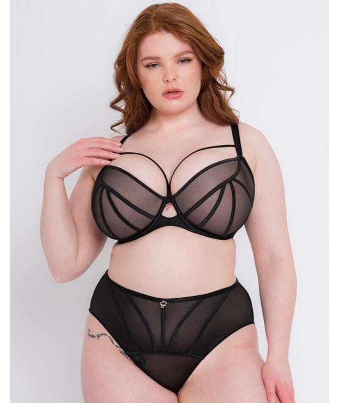 Scantilly Senses High Waist Brief - Black Knickers 