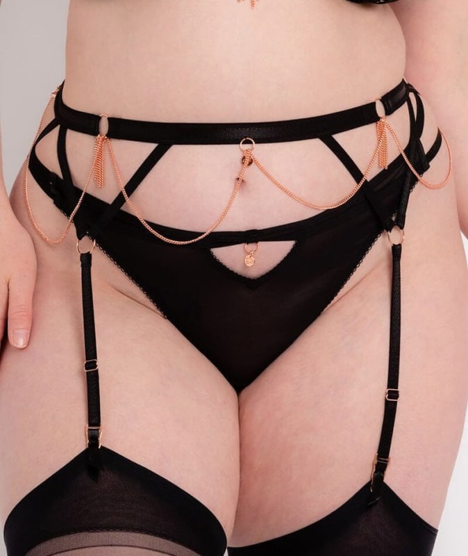 Scantilly Unchained Thong - Black Knickers 