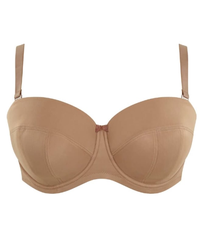 Sculptresse Dana Strapless Moulded Underwired Bra - Caramel Bras