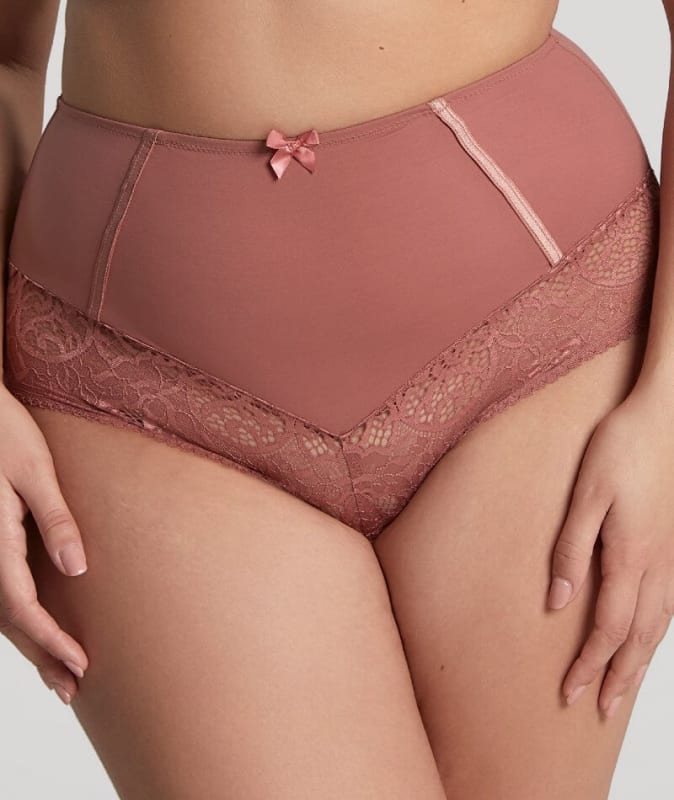 Sculptresse Estel High Waist Brief - Rose Gold Knickers
