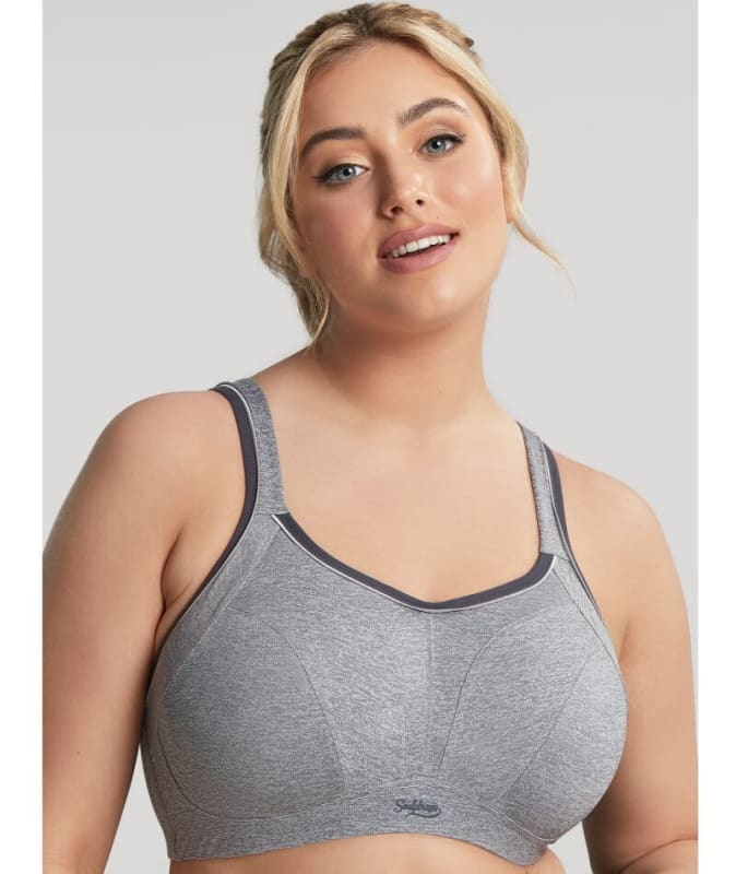 Sculptresse Non Padded Underwired Sports Bra - Charcoal Marle Bras
