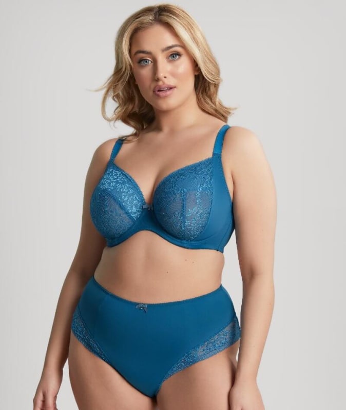 Sculptresse Roxie High Waist Brief - Atlantic Blue Knickers