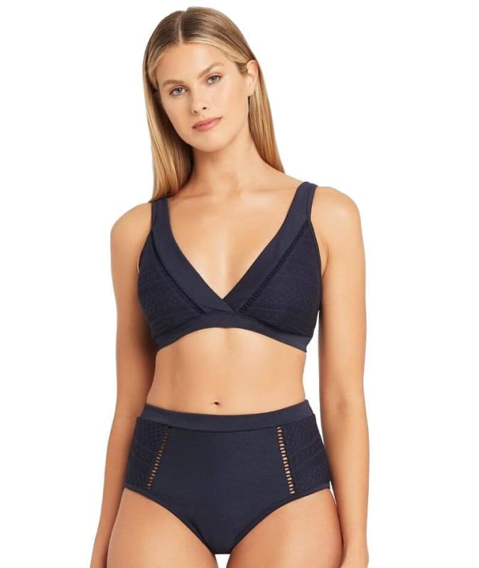 Sea Level Amazing Lace High Waist Brief - Night Sky Swim 