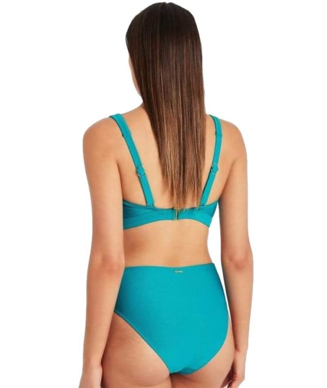 Sea Level Amazing Lace Retro High Waist Bikini Brief - Seafoam Swim