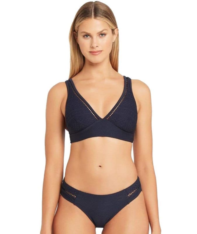 Sea Level Amazing Lace Spliced Hipster Bikini Brief - Night Sky Swim 