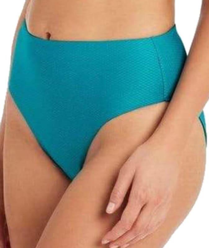 Sea Level Amazing Lace Retro High Waist Bikini Brief - Seafoam Swim