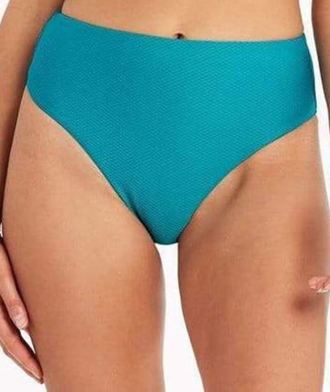 Sea Level Amazing Lace Retro High Waist Bikini Brief - Seafoam Swim 8 Seafoam