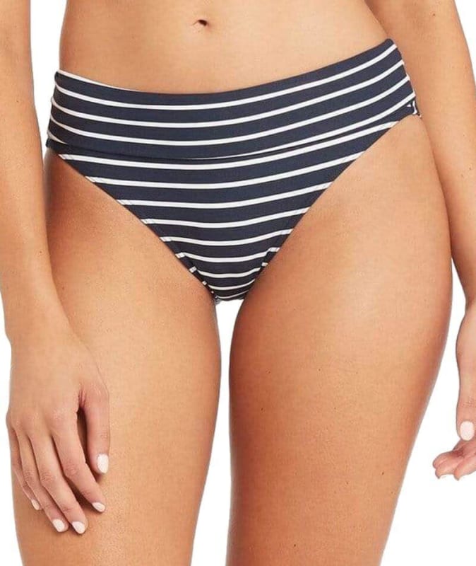 Sea Level Chamarel Roll Down Band Bikini Brief - Night Sky Swim 