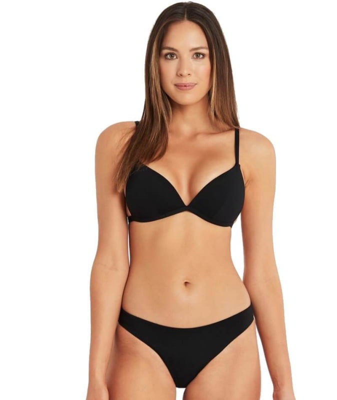 Sea Level Dark Romance Cheeky Bikini Brief - Black Swim