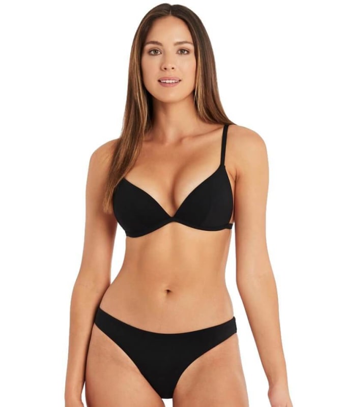 Sea Level Dark Romance Cheeky Bikini Brief - Black Swim