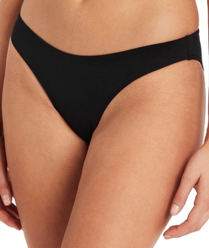 Sea Level Dark Romance Cheeky Bikini Brief - Black Swim