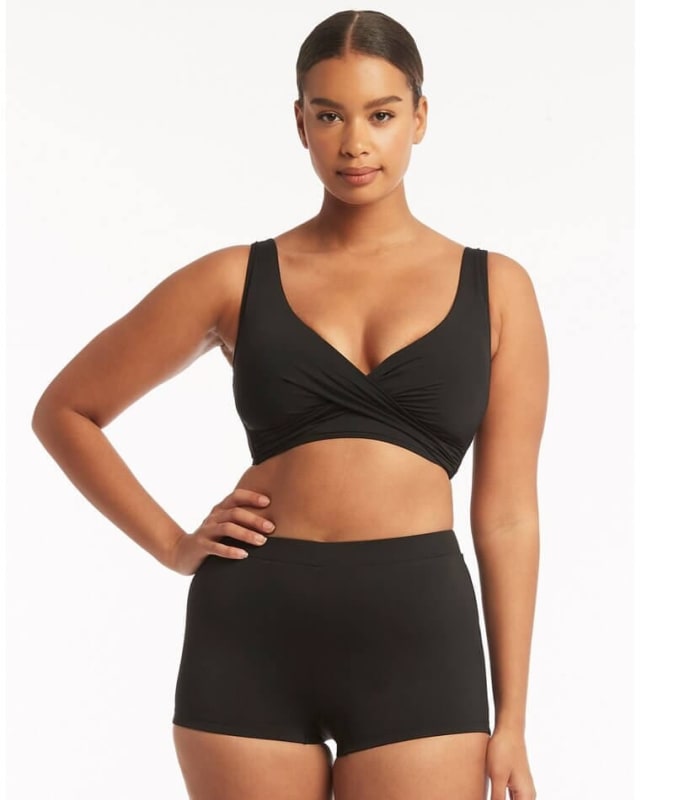 Sea Level Eco Essentials Katie Boyleg Swim Pant - Black Swim