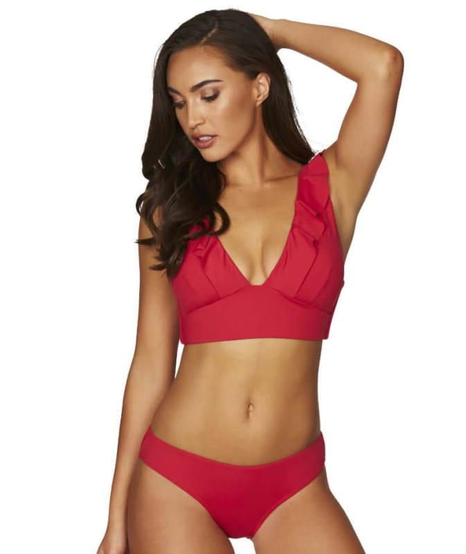 Sea Level Essentials Hipster Bikini Brief - Red Swim 