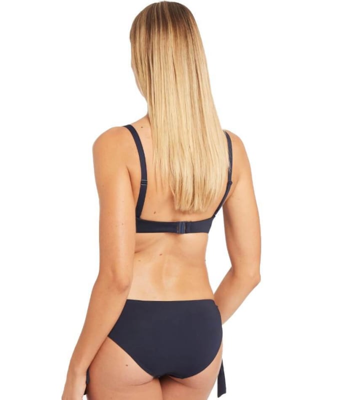 Sea Level Essentials Twist Front Bandeau Bikini Top - Night Sky Swim