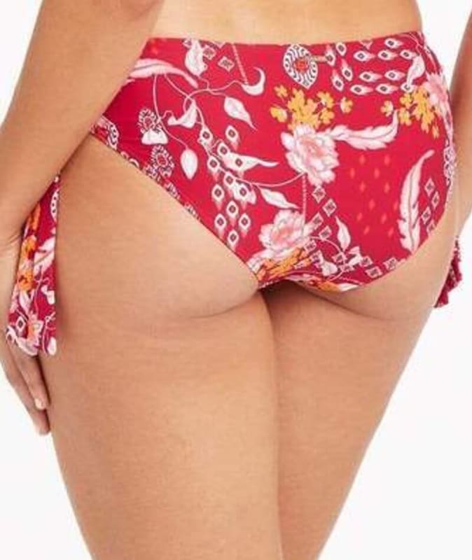 Sea Level Jardin Tie Side Regular Bikini Brief - Red Swim