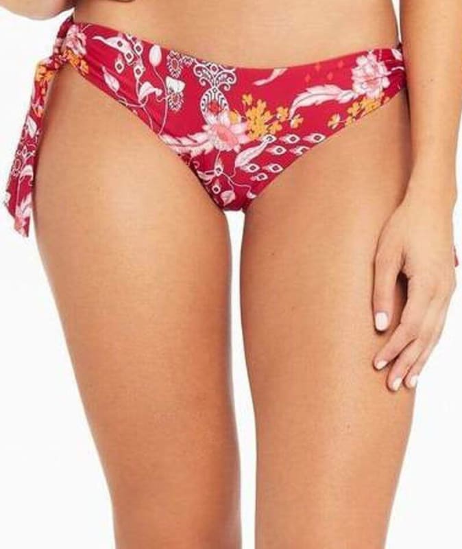 Sea Level Jardin Tie Side Regular Bikini Brief - Red Swim 8