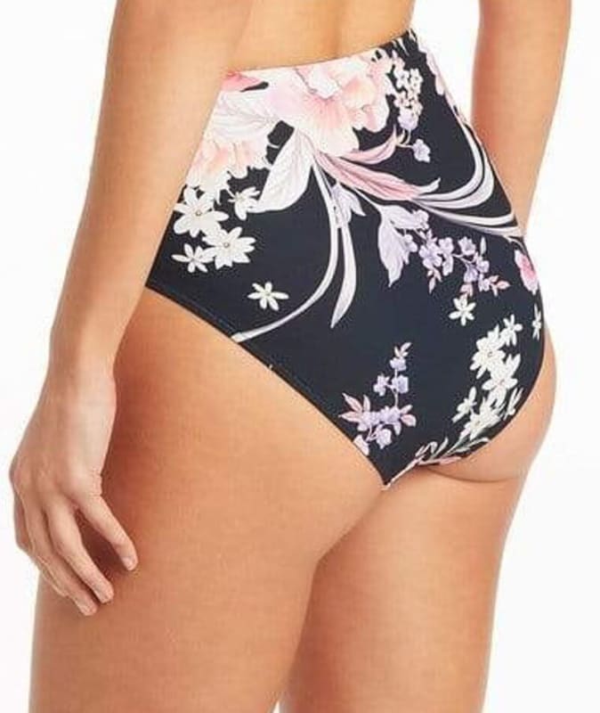 Sea Level Martini High Waiste Brief - Black Swim