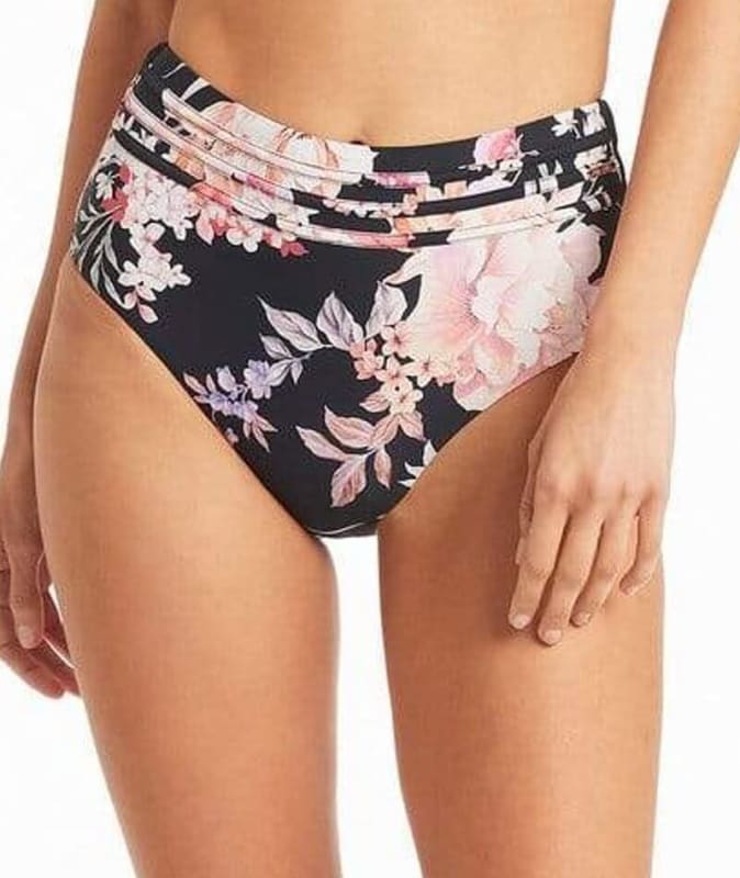 Sea Level Martini High Waiste Brief - Black Swim