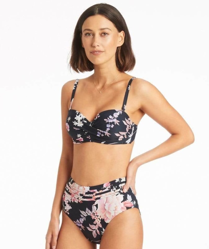 Sea Level Martini High Waiste Brief - Black Swim