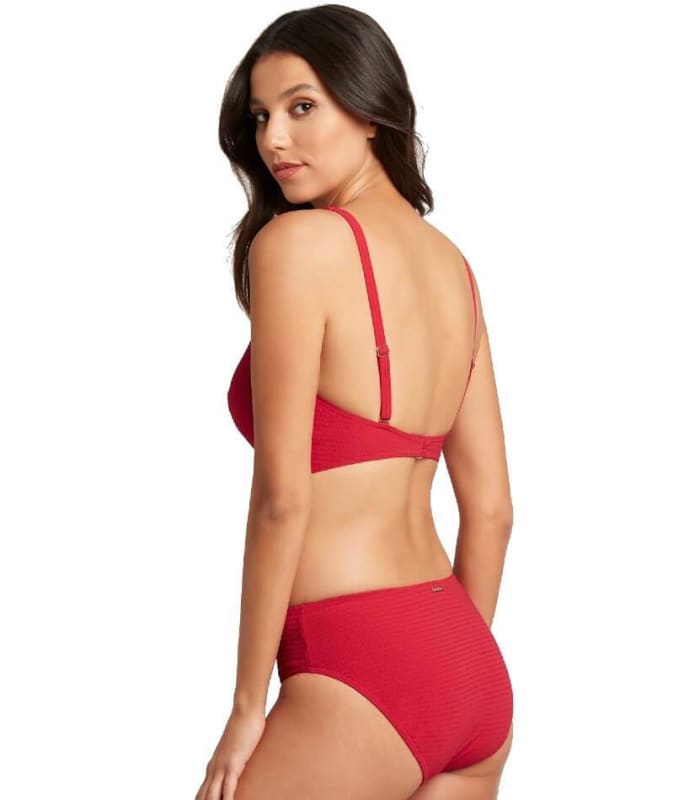 Sea Level Messina Mid Bikini Brief - Red Swim