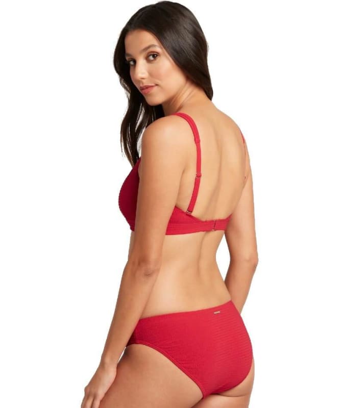 Sea Level Messina Square Neck B-DD Cup Bikini Top - Red Swim