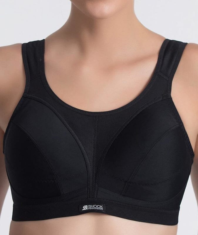 Shock Absorber Active D+ Classic Support Sports Bra - Black Bras 