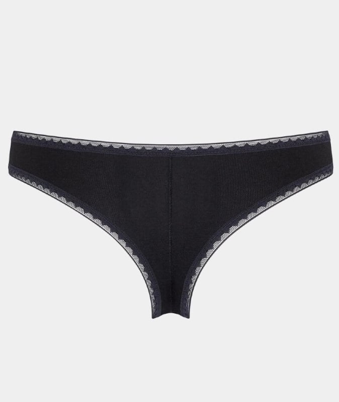 Sloggi Go Brazilian 2 Pack G-String - Black Knickers