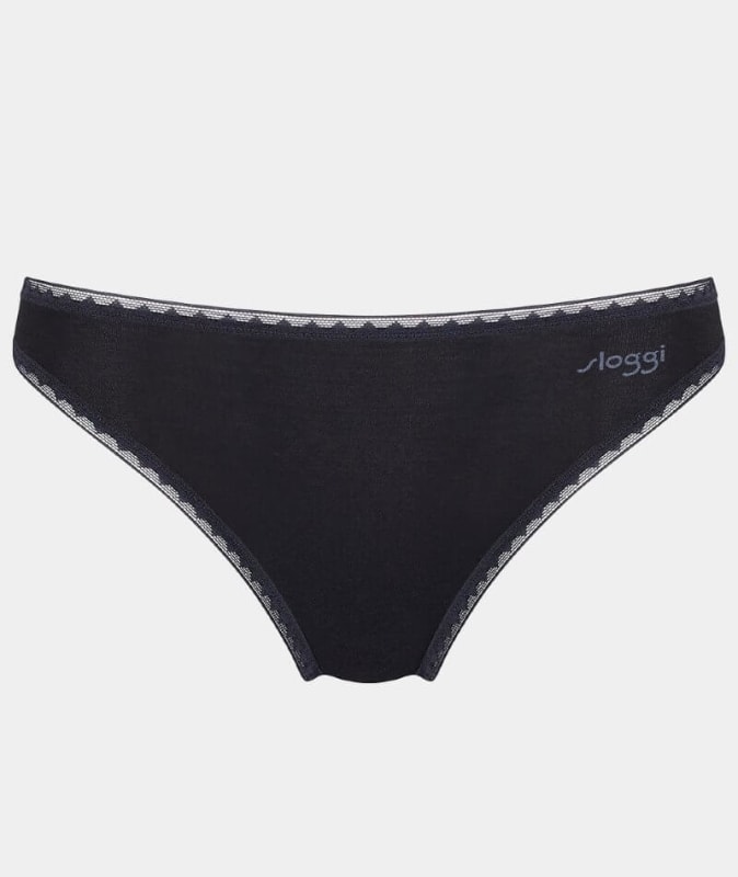 Sloggi Go Tai 2 Pack Brief - Black Knickers