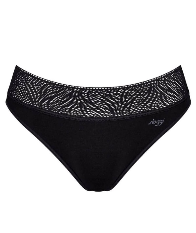 Sloggi Tai Medium Period Pants - Black Knickers 