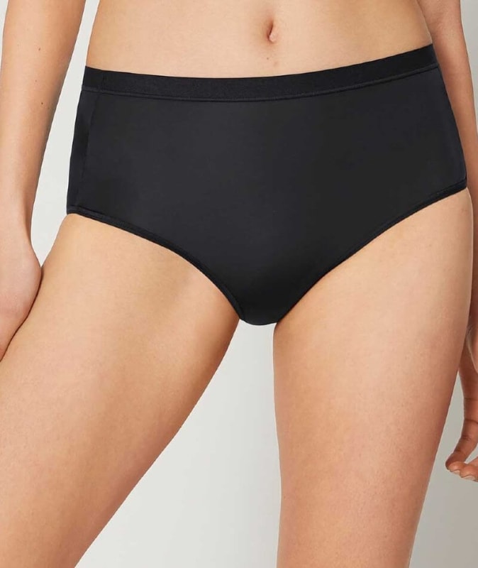 Sloggi WOW Comfort 2.0 High Waist Brief - Black Knickers