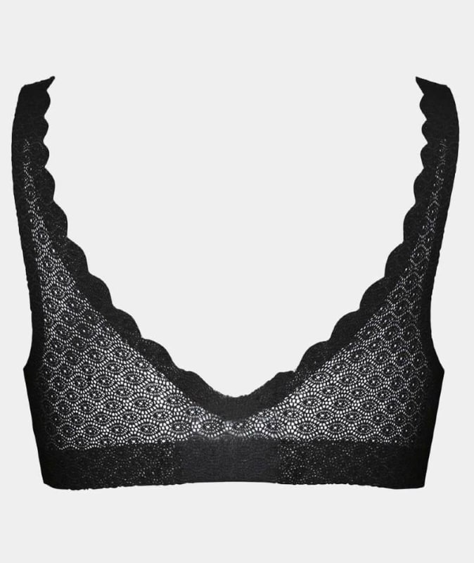 Sloggi ZERO Feel Lace Bralette - Black Bras 