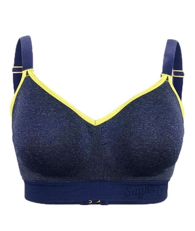 Sugar Candy Crush Fuller Bust Seamless F-HH Cup Lounge Bra - Denim Bras