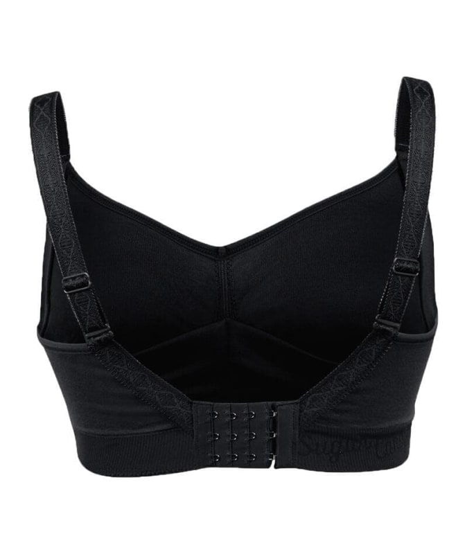 Sugar Candy Fuller Bust Seamless F-HH Cup Nursing Bra - Black Bras 