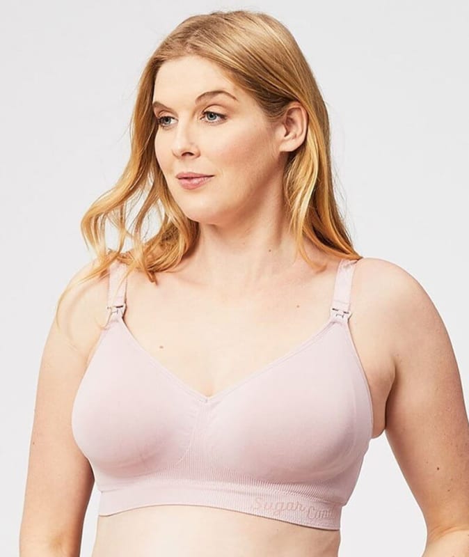 Sugar Candy Fuller Bust Seamless F-HH Cup Nursing Bra - Pink Bras