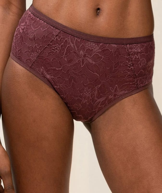 Triumph Amourette Charm High-Cut Maxi Brief - Decadent Chocolate Knickers
