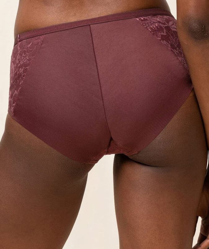 Triumph Amourette Charm High-Cut Maxi Brief - Decadent Chocolate Knickers