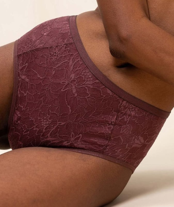 Triumph Amourette Charm High-Cut Maxi Brief - Decadent Chocolate Knickers