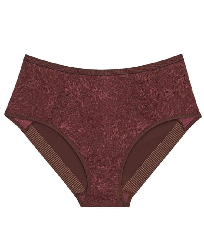 Triumph Amourette Charm High-Cut Maxi Brief - Decadent Chocolate Knickers