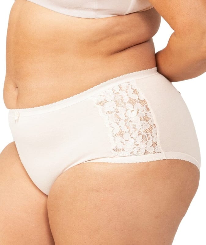 Triumph Cotton & Lace Full Brief - Body Beige Knickers